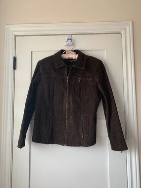 Vintage Dalia Petitie Brown Suede Jacket